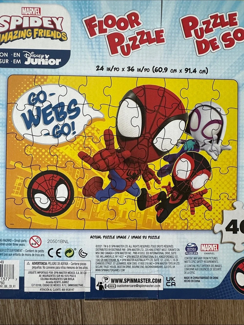 Marvel Spidey & His Amazing Friends 46pc Floor Puzzle NIB